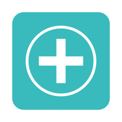 Obraz premium mobile application medical assistance web button menu digital flat style icon
