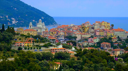 Italian city of Imperia at the Mediterranian sea - travel photography