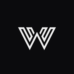Letter W logo icon design template elements