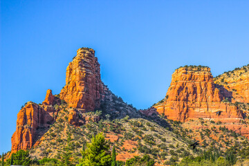 Naklejka premium Red Rock Outcroppings in Arizona High Desert