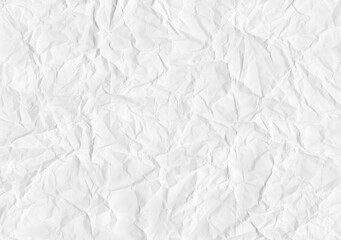 White fold paper and Crumpled background.