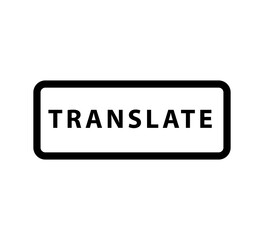 Translate icon vector logo design template