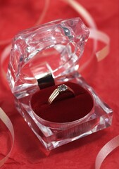 DIAMOND RING OFFERED ON VALENTINE'S DAY