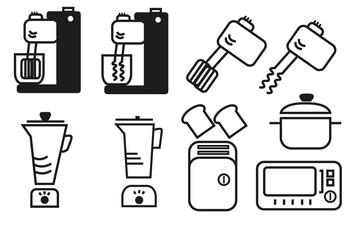 vector of equipment for making bread and cake icons fit for business and food icons