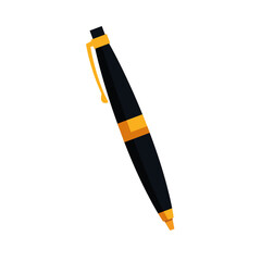 elegant pen supply isolated icon