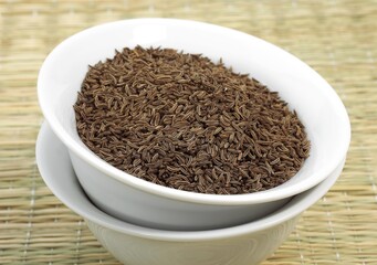 CARAWAY SEEDS carum carvi IN A BOWL