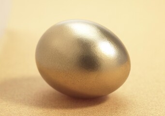 SYMBOLIC IMAGE, THE HEN AND THE GOLDEN EGG