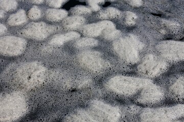 FOAM AT FALSE BAY IN SOUTH AFRICA