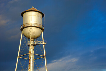 water storage tank aqueduct tower metal structure