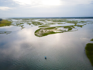 Boating around the Crystal Coast in Onslow County, North Carolina