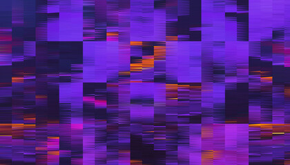 Vibrant, purple/violet digital pixel glitch background/texture/mosaic/collage