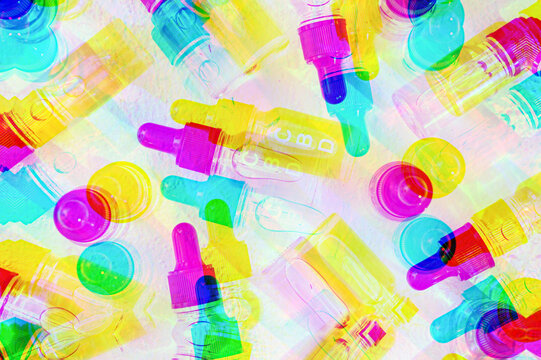 Rainbow CBD Oil In Vials