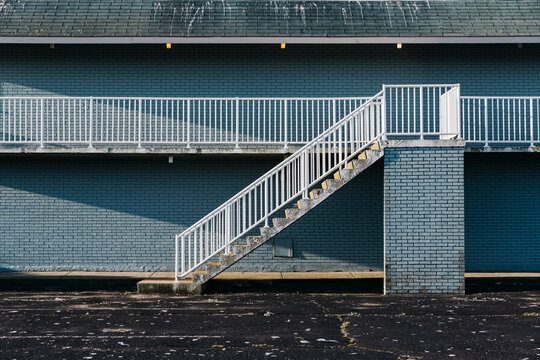 Stairway at Abandoned Motel