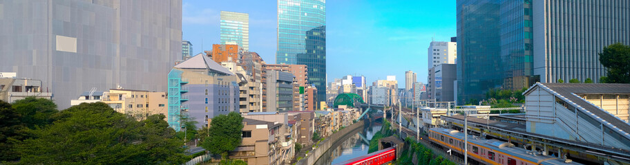 Fototapeta premium お茶の水駅 聖橋よりパノラマ撮影