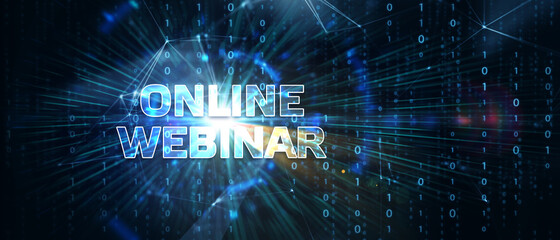 Business, Technology, Internet and network concept. Webinar e-learning. Training concept.