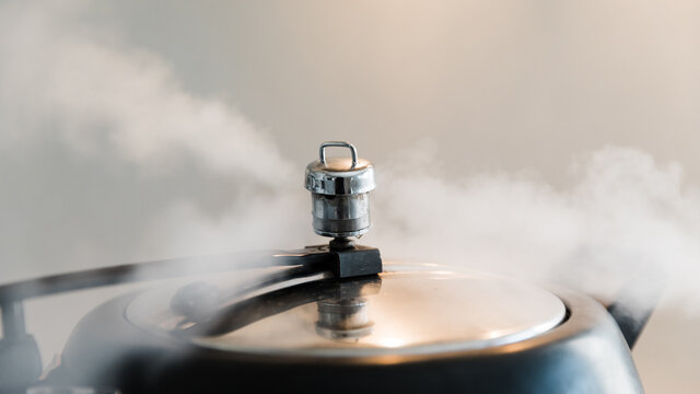 Pressure Cooker whistling off.