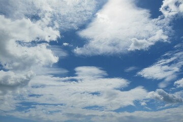 Naklejka na ściany i meble Beautiful sky and clouds view