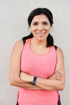 Fitness woman portrait.