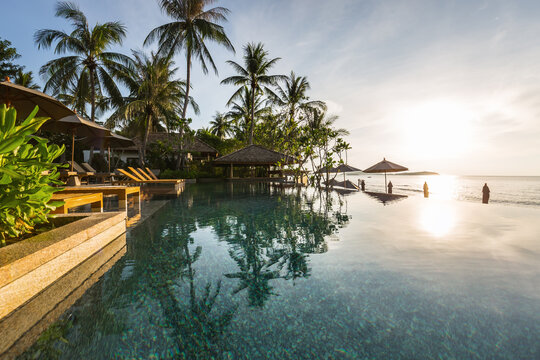 Sunrise pool views