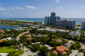 Bal Harbour Florida USA aerial