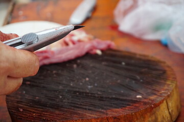 fresh beef ready to cook