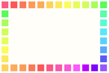 frame with colorful squares