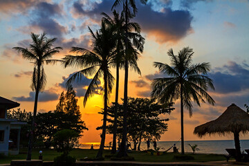 Obraz premium Sunset on Bailan beach