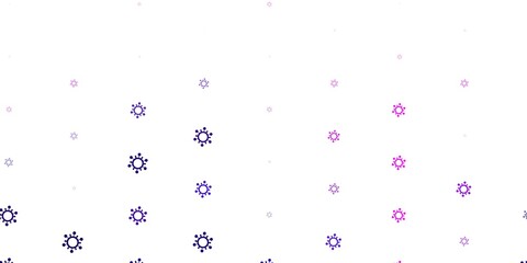 Light Purple vector template with flu signs.