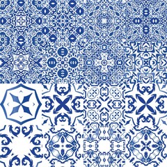 Traditional ornate portuguese azulejos.
