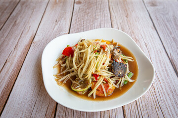 Thai papaya salad, Som Tum from Thailand