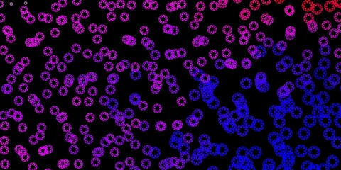 Dark purple, pink vector texture with disks.