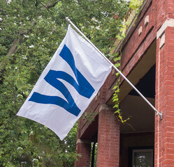 Fototapeta premium Chicago Cubs Win Flag