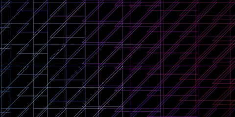 Dark Blue, Red vector layout with lines. Gradient illustration with straight lines in abstract style. Pattern for websites, landing pages.