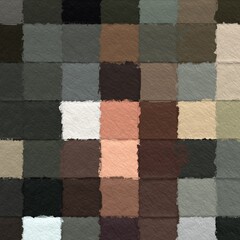 colorful abstract mosaic with a rough texture background. Sweet color square pattern background. Picture for creative wallpaper or design art work. Backdrop have copy space for text.