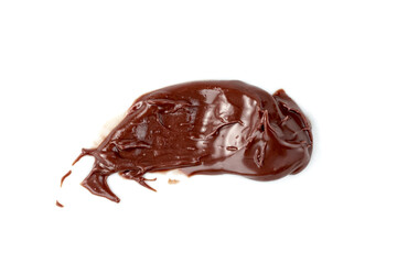 Chocolate spread isolated on white background
