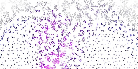 Light purple vector pattern with abstract shapes.