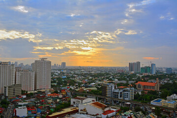 Quezon City overview in Philippines