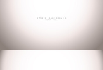 Abstract luxury empty pastel brown gradient with border brown vignette, Studio backdrop display of product, Business backdrop. Vector Illustration.