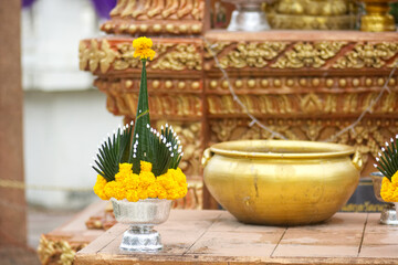 buddhist prayer wheels in temple