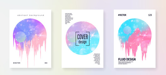 Holographic background. Princess gradient. Kawaii unicorn hologram. © Holo Art