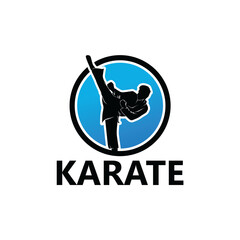 Karate Logo Template Design Vector