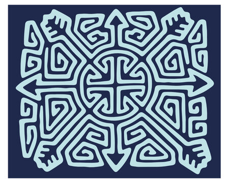 mola circular con fondo azul en svg