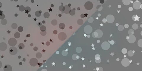 Vector background with circles, stars. Colorful illustration with gradient dots, stars. Design for textile, fabric, wallpapers.