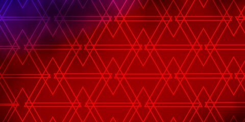 Dark Blue, Red vector background with triangles. Modern abstract illustration with colorful triangles. Design for your promotions.