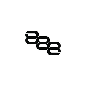 888 letter original monogram logo design