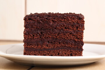 Chocolate layer cake.