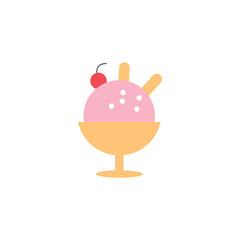 Ice cream icon design template vector isolated