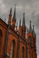 Obraz premium The Cathedral of the Immaculate Conception of the Holy Virgin Mary in Moscow