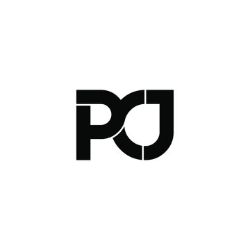 pcj letter original monogram logo design