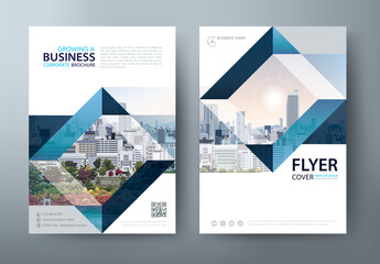 Flyer design, Leaflet cover presentation, book cover template vector, layout in A4 size.